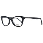 Lozza Black Women Glasses Frame, full-rim acetate and plastic rectangle style with demo lenses, size 51-17-140