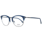 Lozza Blue Unisex Glasses Frame in full-rim oval style with metal and plastic construction, temples length 140, bridge width 20.