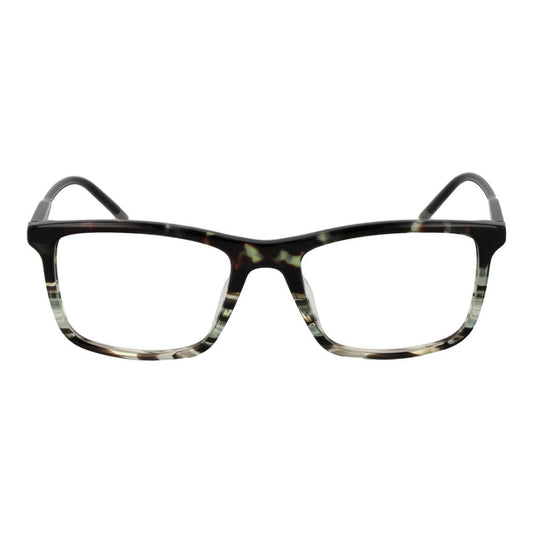 Lozza Multicolor Men Glasses Frame in cellulose acetate, full-rim rectangle style with demo lenses. Size 53-19-145.