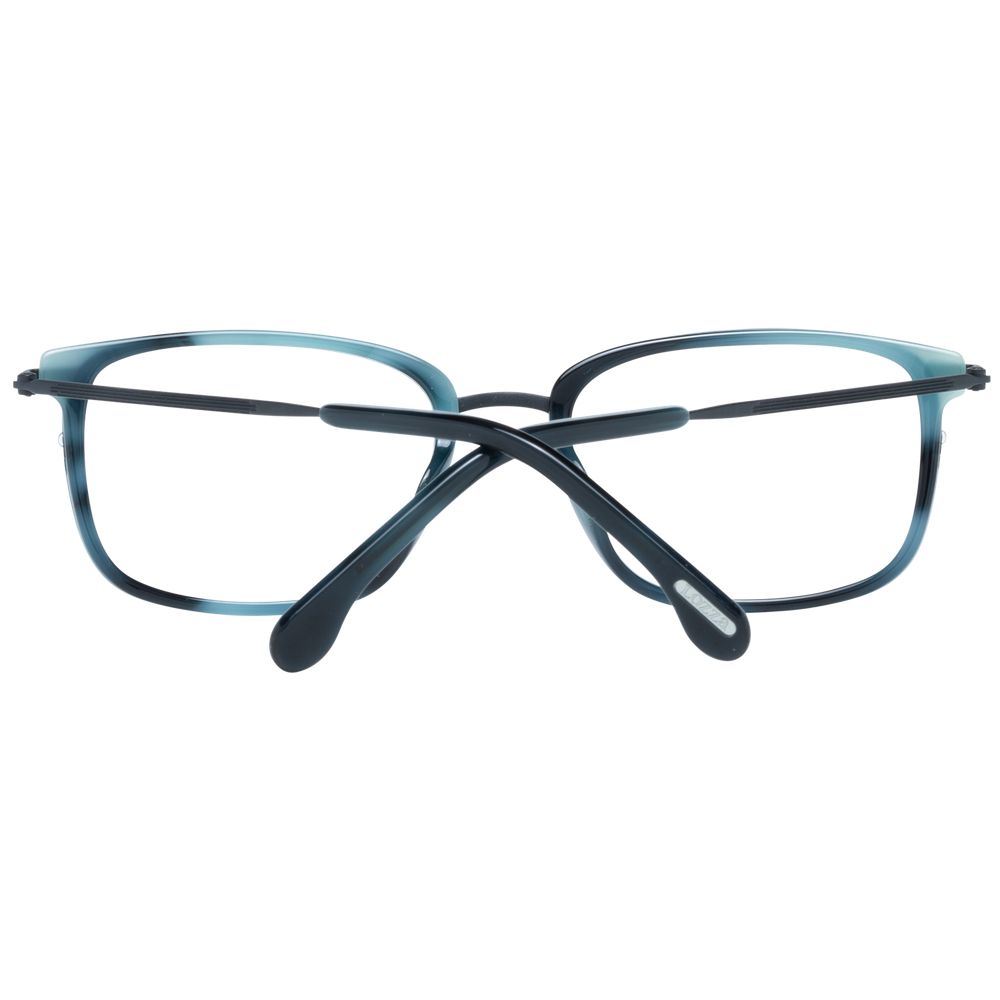 Lozza Turquoise Men Glasses Frame with full-rim rectangle design and plastic material, featuring turquoise color and demo lenses.