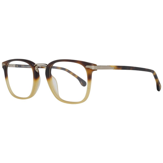 Lozza Yellow Unisex Glasses Frame with full-rim square design and plastic material, featuring demo lenses and spring hinges.