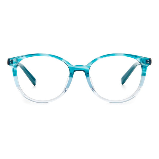 M Missoni Green Acetate Frames for women with stylish design, lens size 51mm, bridge 17mm, temple 140mm, made from acetate material.