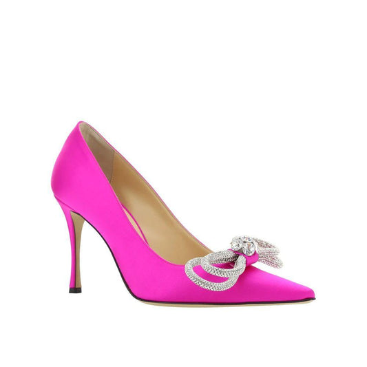 MACH & MACH Double Bow Satin Pumps MA-8735512985812-EU39/US9