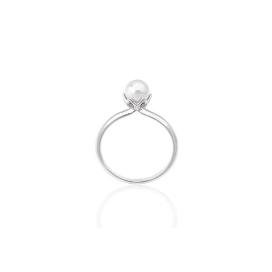 MAJORICA JEWELRY Mod. 16343.01.2.915.010.1 elegant pearl ring on a white background