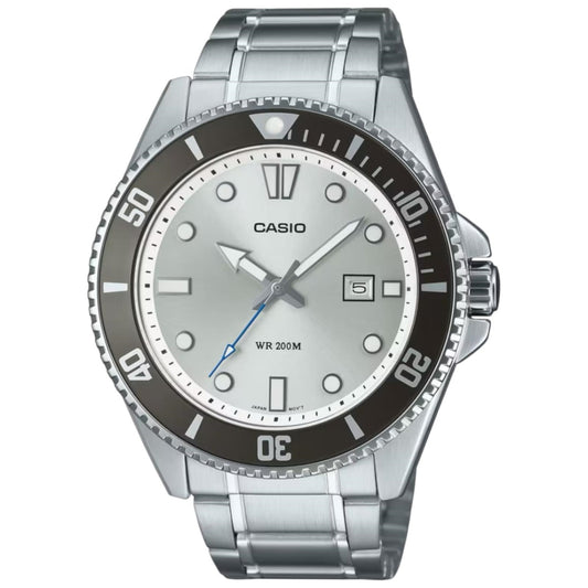 CASIO COLLECTION Mod. DIVER DATE 200M - ARGENTEE WATCHES