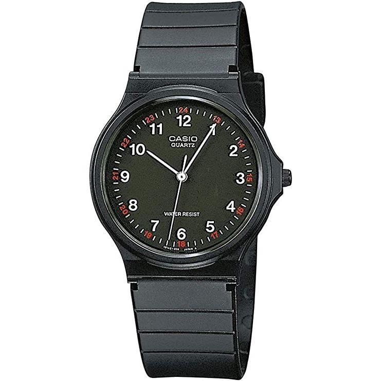 CASIO COLLECTION lady's wristwatch, 35 mm resin case and strap, 3 ATM water resistance, quartz movement, in official packaging.