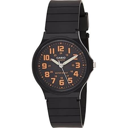 CASIO COLLECTION 3 ATM water-resistant quartz wristwatch with resin strap and case, suitable for men, shown in official packaging.