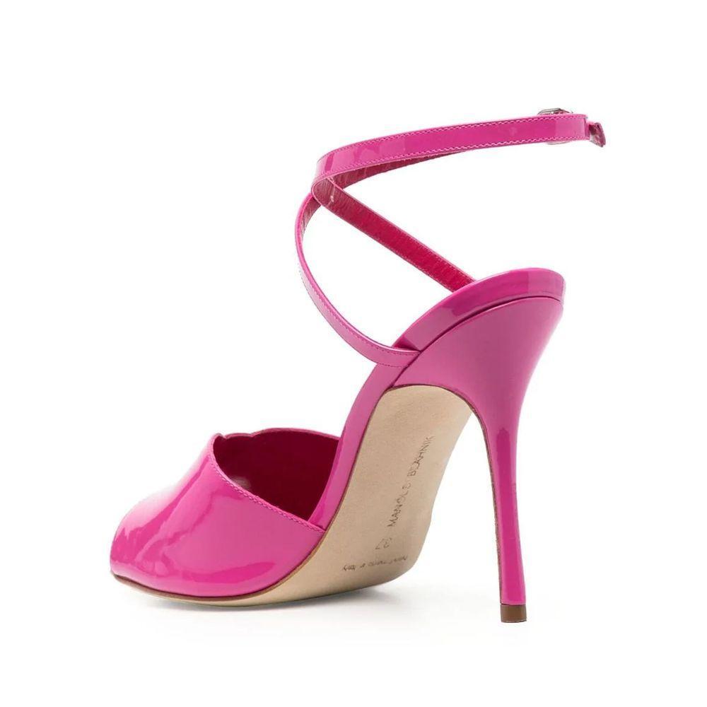 Manolo Blahnik Multicolor Calfskin High Heel Pumps