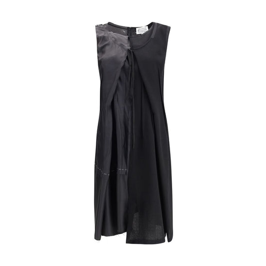 Margiela Black Acetate Casual Dress Margiela