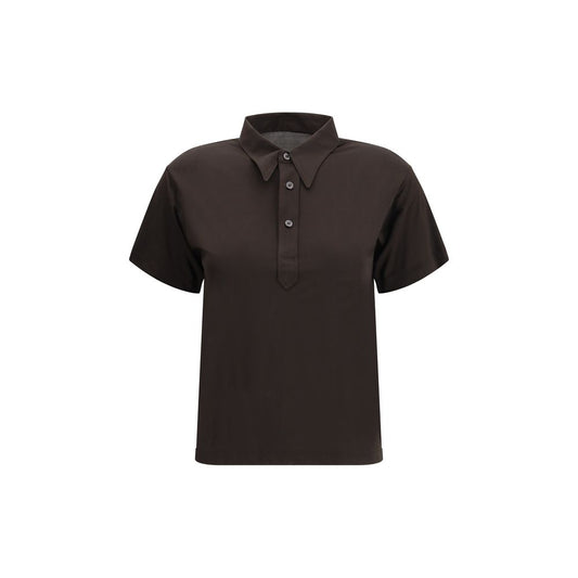 Margiela Semi-sheer polo Shirt MA-S51GL0062M20134144-L