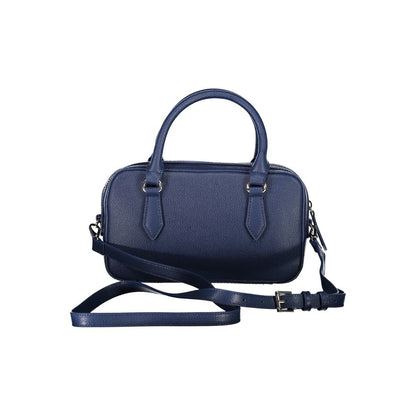 Mario Valentino Blue Polyethylene Women Handbag with handles and adjustable strap