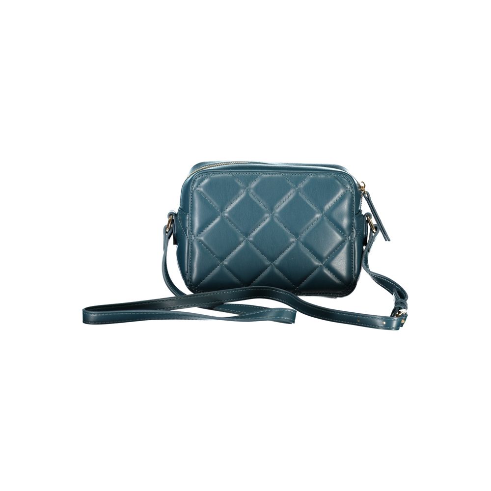 Mario Valentino Green Polyethylene Women Handbag with adjustable strap, showcasing elegance and spacious interior.
