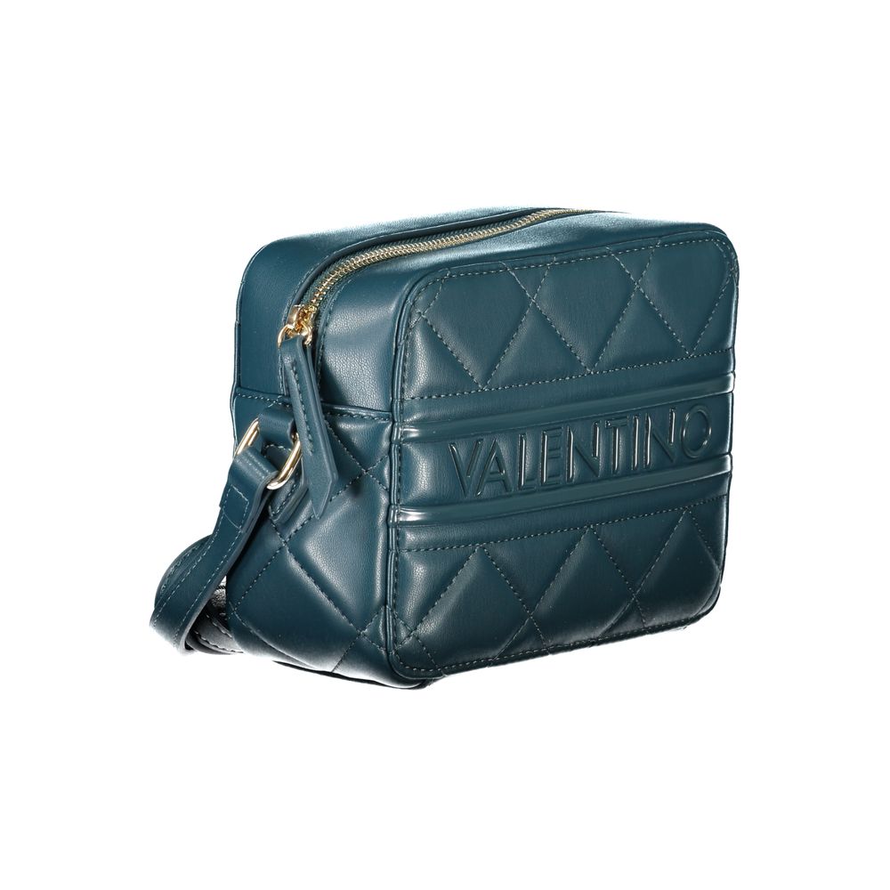 Mario Valentino Green Polyethylene Women Handbag with adjustable strap and zip closure, showcasing elegance and functionality.