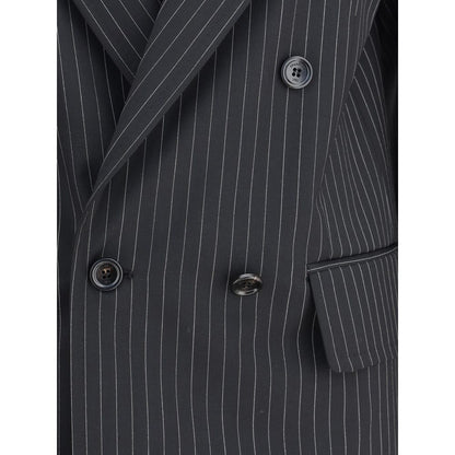 Max Mara Black Fleece Wool Blazer