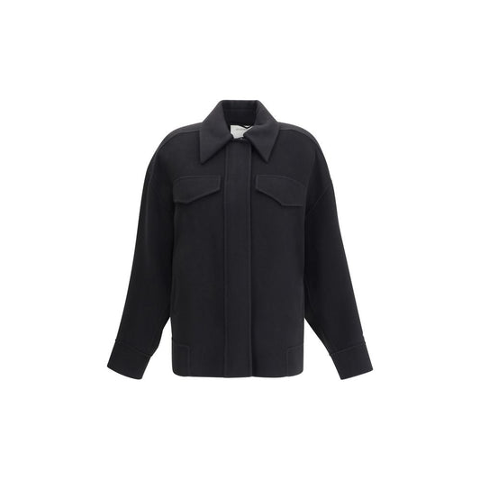 Max Mara Black Wool Cloacks