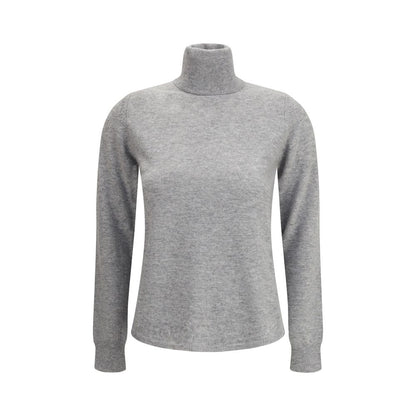 Max Mara Gray Wool Turtleneck
