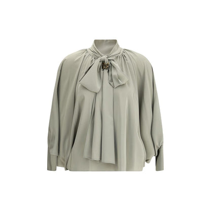 Max Mara Green Silk Blouse