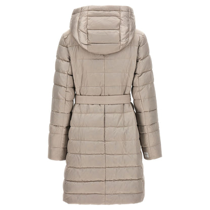 Max Mara White Polyamide Full-Length Jacket