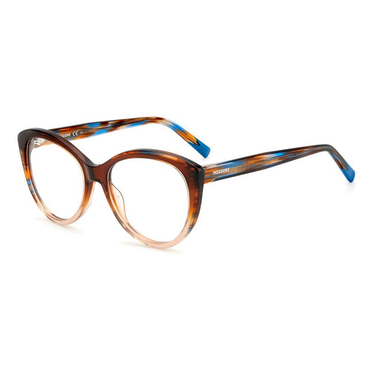 Missoni Brown Acetate Frames, women's eyeglasses in brown horn color, style MIS-0094-EX4, size 54/17/145mm.