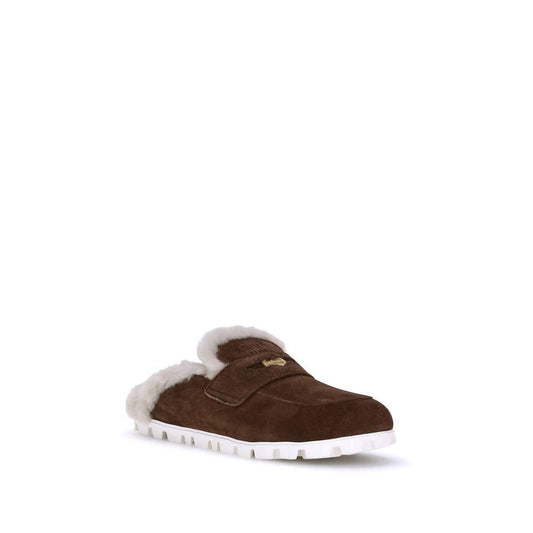 Miu Miu Shearling Mules MI-5D058EFD010Z0GF0324-EU39.5/US9.5