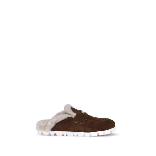 Miu Miu Shearling Mules MI-5D058EFD010Z0GF0324-EU39.5/US9.5