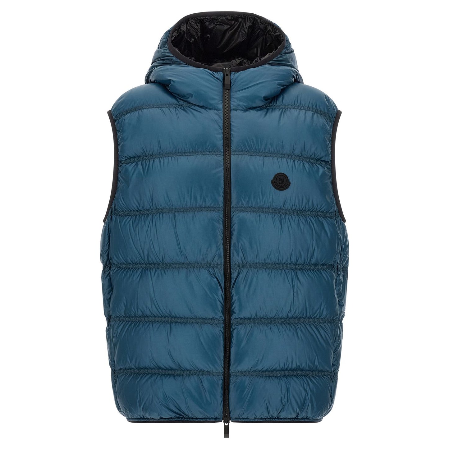 Moncler Blue Polyamide Full-Length Jacket