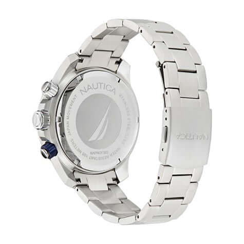 NAUTICA Mod. NAPNOF303 Gent's Quartz Analog watch with water resistance 10 ATM, mineral dial, 48 mm case, bracelet type
