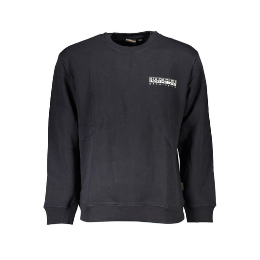 Napapijri Black Cotton Men Sweatshirt Napapijri