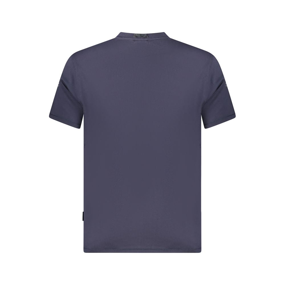 Napapijri Blue Organic Cotton Men T-Shirt