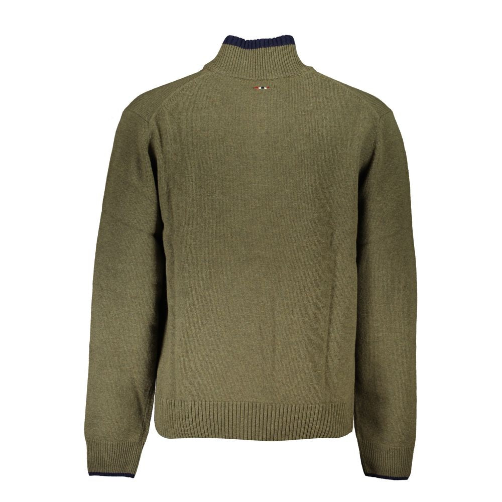Napapijri Green Fabric Sweatshirt Napapijri