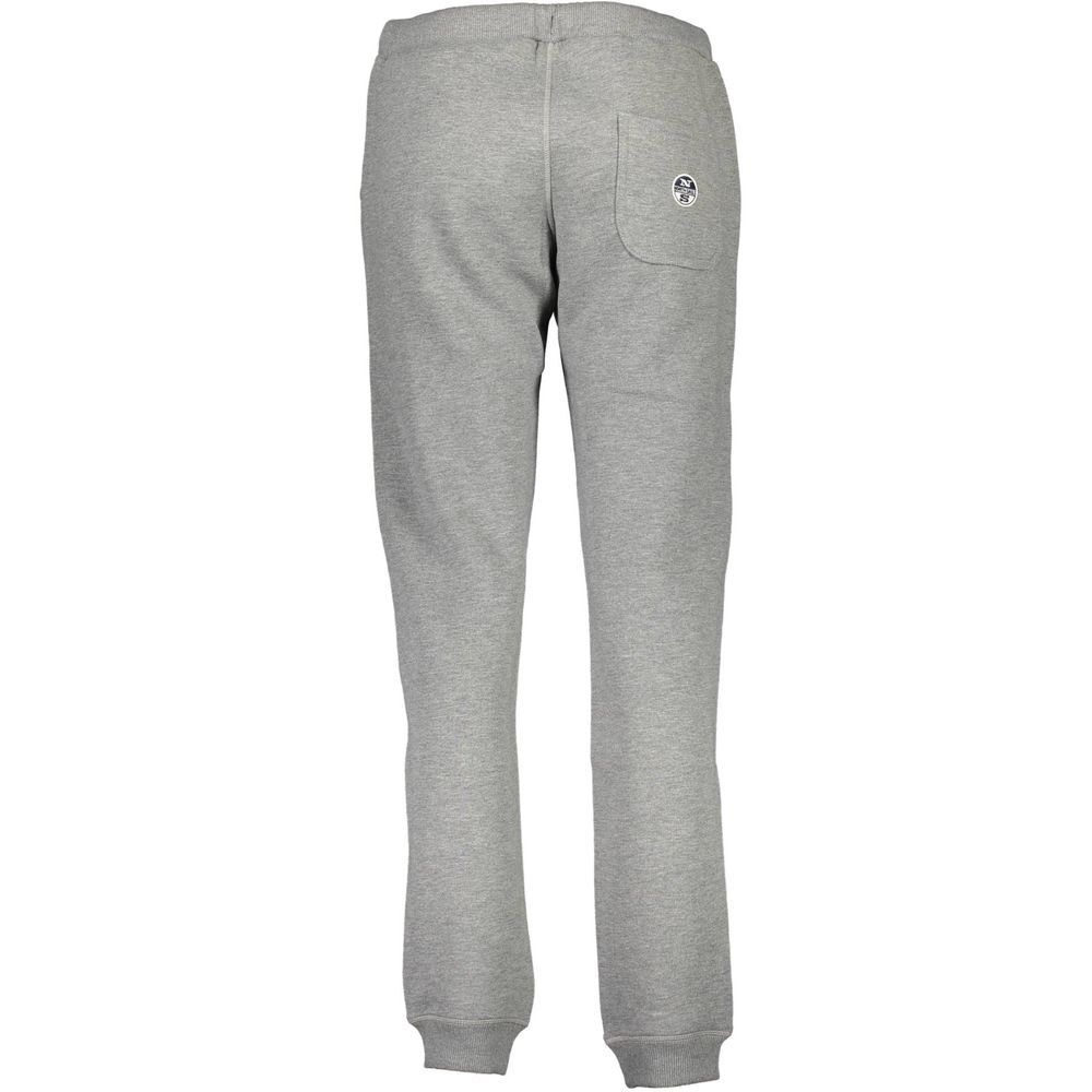Back view of North Sails Grigio Cotton Women's Track Pant with pocket and logo detail