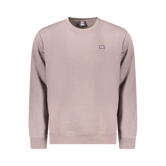 Norway 1963 Brown Cotton Men Sweater NO-39662-S
