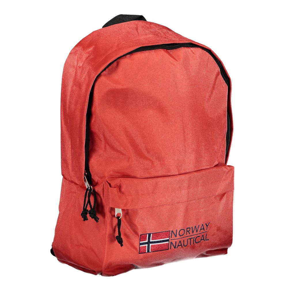 Front view with bag zipped and handles upright.