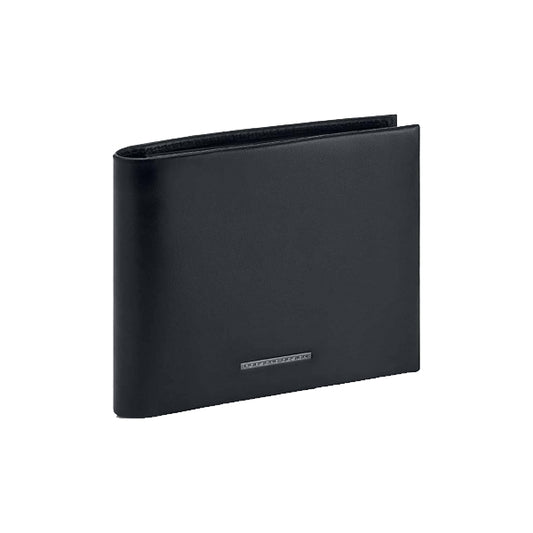 PORSCHE PELLETTERIA MOD. OBE09903-001 luxury black leather wallet