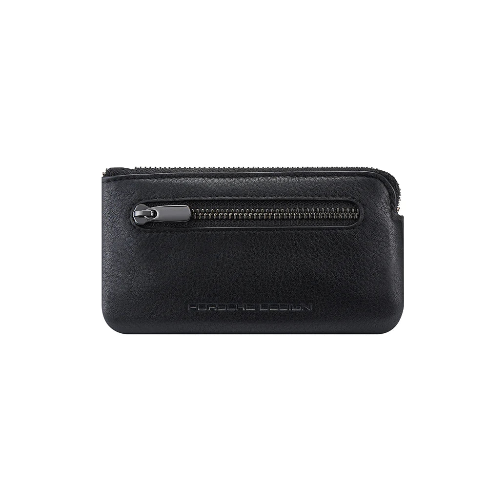 Front view with bag zipped and handles upright.