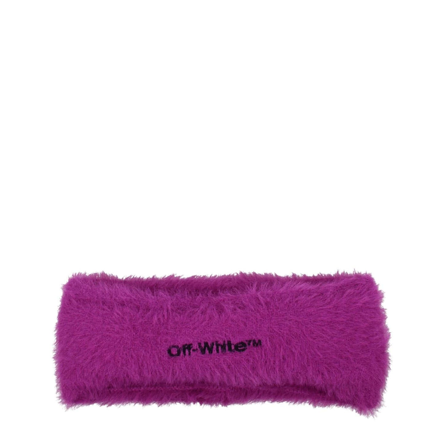 Off-White Purple Fabric Headband with front logo, orchid color, casual style MPN OWLA022KNI0013710, perfect hair accessory.