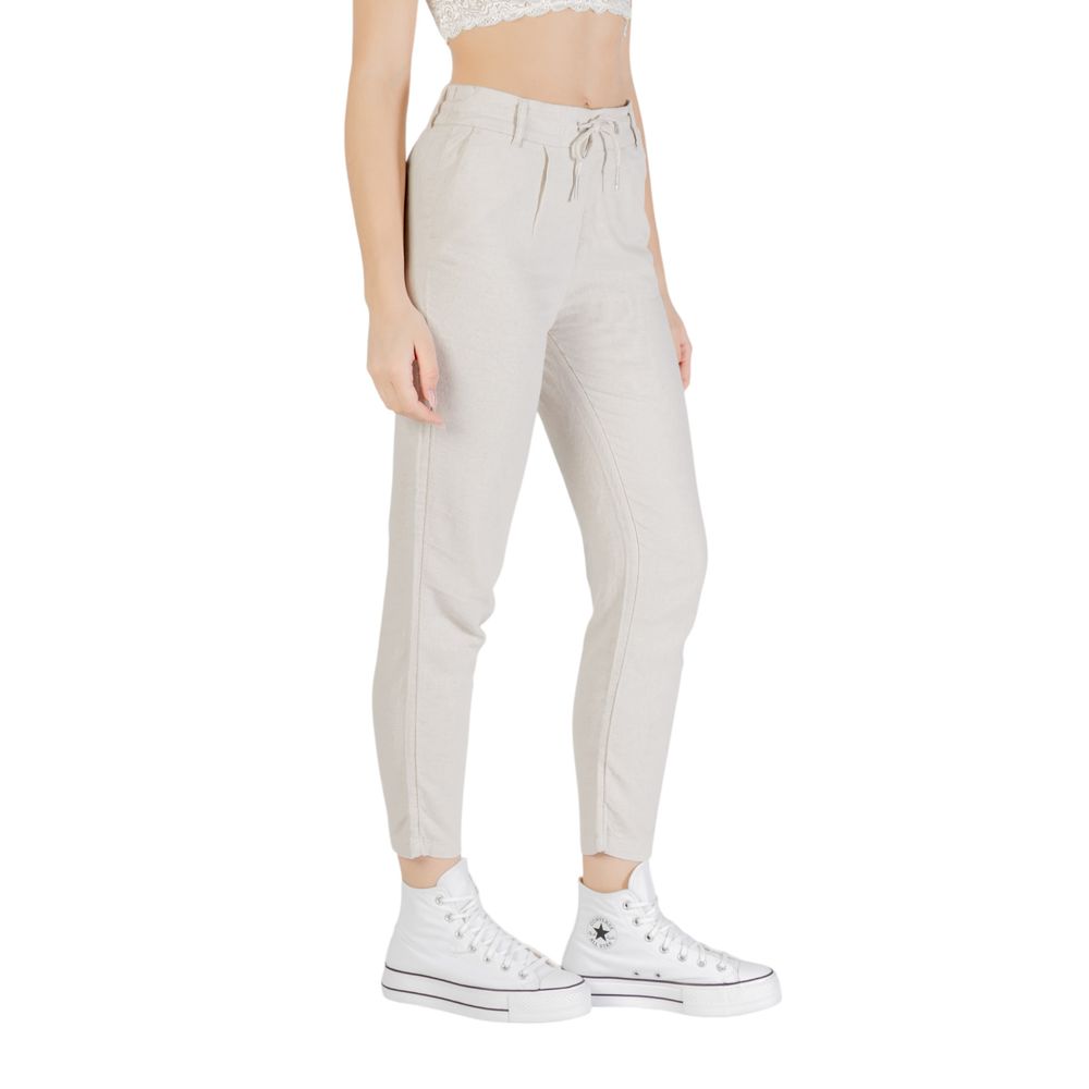 Only Bicolor Linen Casual Pants