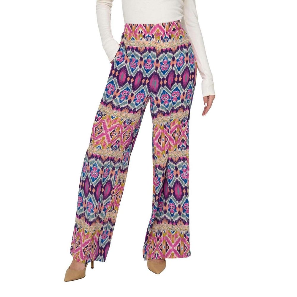 Only Multicolor Recycled Polyester Casual Pants