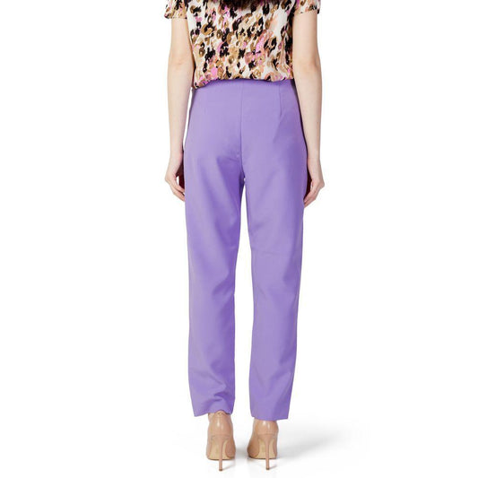 Only Purple Polyester Pant ON-10274800139-34 | XXS