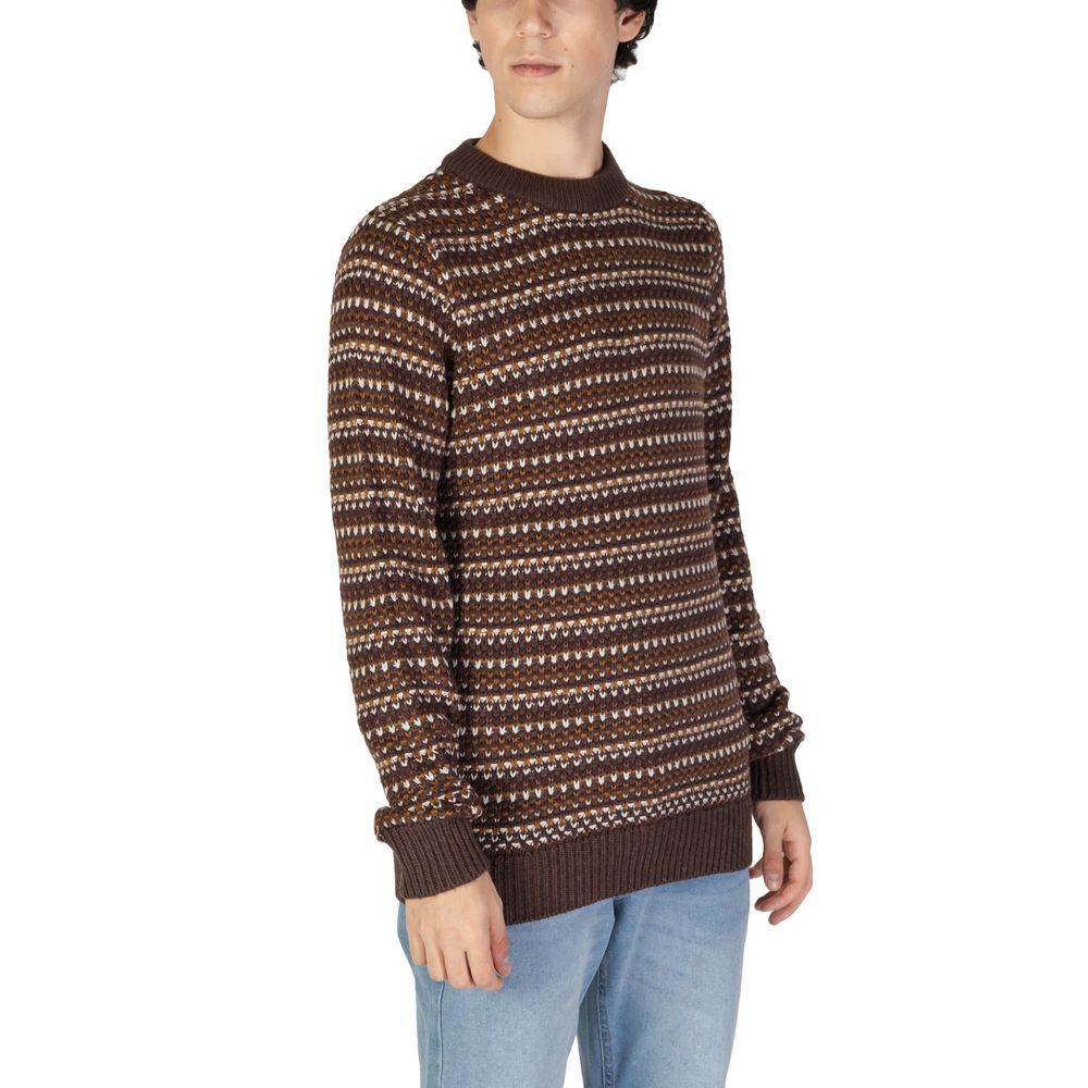 Only & Sons Brown Cotton Sweatshirt