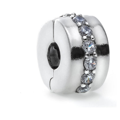 PANDORA CHARMS Mod. CLEAR SPARKLING ROW CLIP