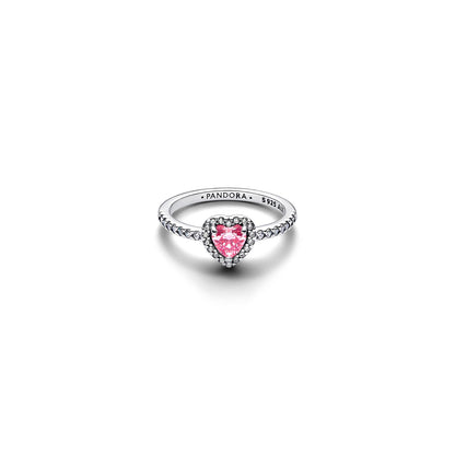 PANDORA JEWELRY Mod. ELEVATED PINK HEART RING