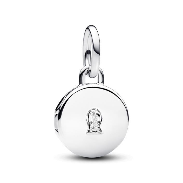 PANDORA JEWELRY Mod. OPENABLE & ENGRAVABLE LOVE LOCKET DANGLE CHARM