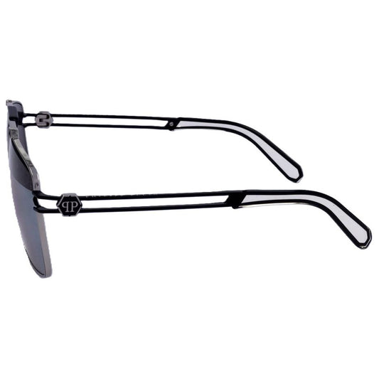 PHILIPP PLEIN SUNGLASSES Mod. SPP049M SHINY PALLADIUM SEMI MATTE BLACK SPP049M-K07X 63-11-145