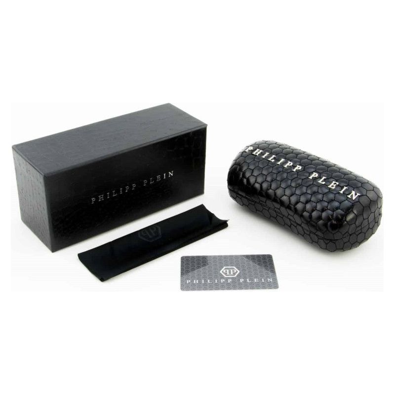 PHILIPP PLEIN SUNGLASSES Mod. SPP049M SHINY PALLADIUM SEMI MATTE BLACK SPP049M-K07X 63-11-145