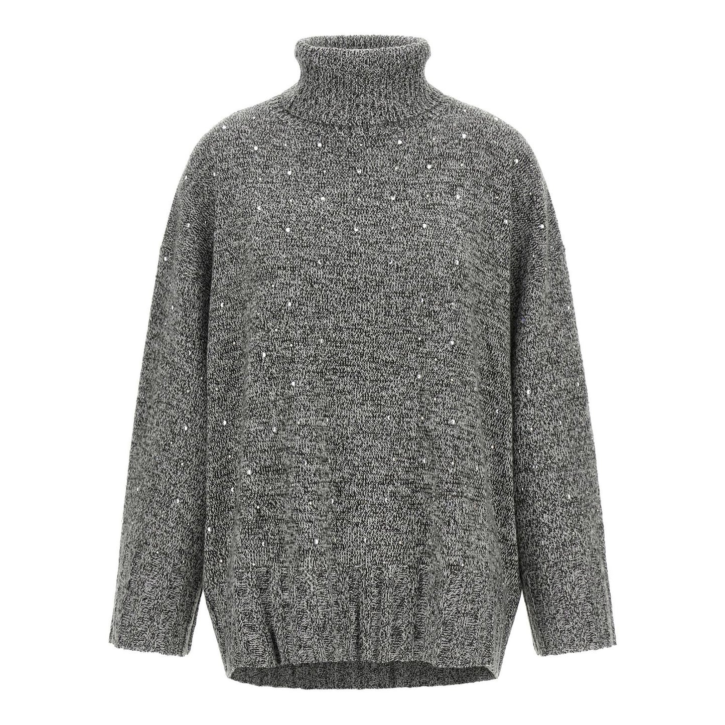 PINKO Gray Polyester Cardigan