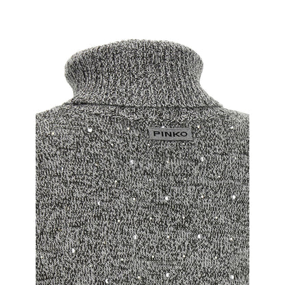 PINKO Gray Polyester Cardigan