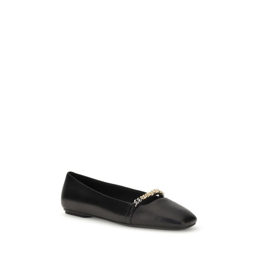 PINKO Leather Ballerinas PI-SD0383P003Z99BLACK-EU36/US6