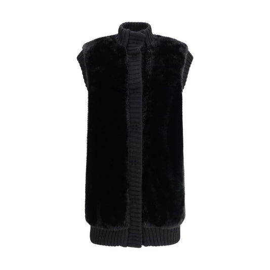 PINKO Long Vest in faux fur PI-105402A2PIZ99-M