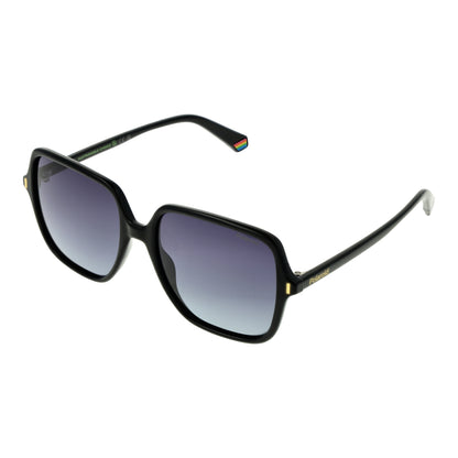 Women's sunglasses POLAROID MOD. PLD 6219_S 56807WJ in black frame with gradient lenses, perfect for a stylish look.